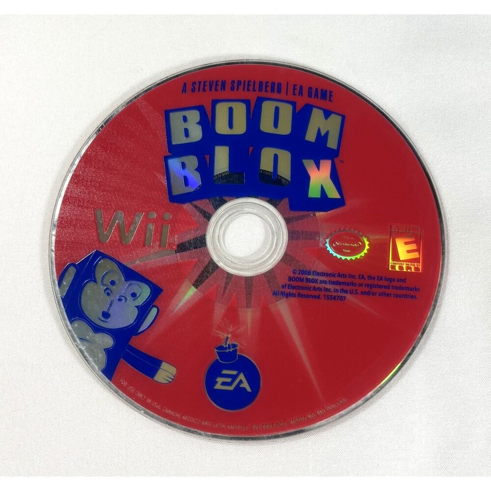 Boom Blox Nintendo Wii A Steven Spielberg Game Disc Only Tested